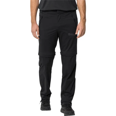 Afbeelding van Jack Wolfskin Glastal ZIP OFF Pants 2IN1 Outdoorbroeken, Heren, Maat: 48, Black