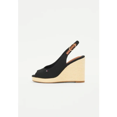 Afbeelding van Tommy Hilfiger FLAG Plateaupumps, Dames, Maat: 41, Black Schoenen
