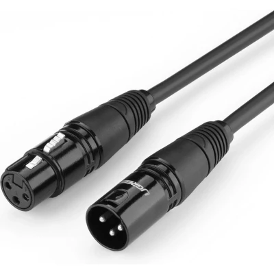 Afbeelding van Ugreen verlengkabel audiokabel microfoonkabel voor XLR (vrouwelijk) (mannelijk) microfoon 1 m (AV130)