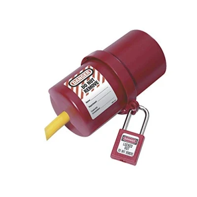 Afbeelding van Master Lock 488 Draaibare grote vergrendeling voor elektrische stekkerverbinding, rood, L