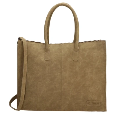 Afbeelding van Zebra Trends Lisa XL Shopper olijfgroen Laptoptas