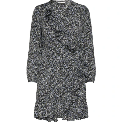 Afbeelding van ONLY Maat 34 ONLCARLY LS WRAP SHORT DRESS NOOS WVN Dames Jurk