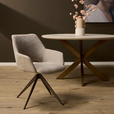Afbeelding van Eetkamerstoel Daisy Beige
