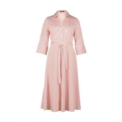 Afbeelding van zero MIDI MIT BINDEGÜRTEL Blousejurk, Dames, Maat: 34, Creamred