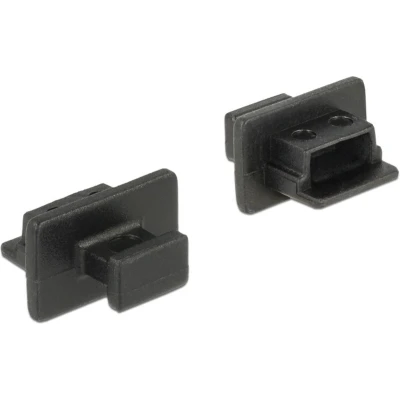 Afbeelding van Delock Stofkap voor USB 2.0 Mini B aansluiting met handvat 10 stuks zw