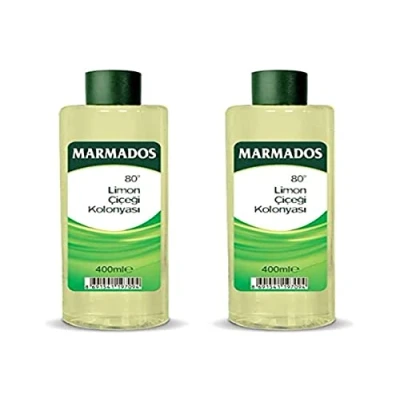 Afbeelding van 2x 400ml MARMARA Marmados Limon Kolonya 80 Citroen Eau de Cologne Aftershave Scheerzorg Geurwater met citroengeur