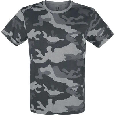 Afbeelding van Brandit Tshirt print, Heren, Maat: Small, Grey camo