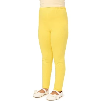 Afbeelding van Merry Style Meisjes Lange Legging van Katoen MS10 225 (Geel, 110 cm)