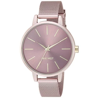 Afbeelding van Nine West mesh damesarmbandhorloge, NW/2280PKPK