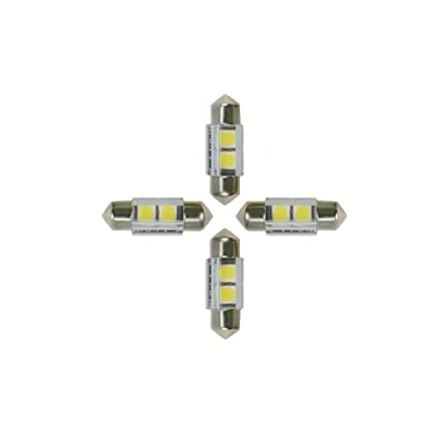 Afbeelding van NJYTouch 4 Stks 1.25&#039;&#039; 31mm 2 SMD 5050 DE3175 DE3021 DE3022 6428 7065 LED Festoon Auto Interieur Deur Kaart Koepellampen DC 12 V Warm wit 2800K