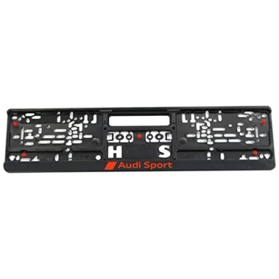 Afbeelding van Audi Sport GmbH 3291900100 Kentekenplaathouder Original Kentekenplaathouder, zwart/rood, 520 x 110 mm