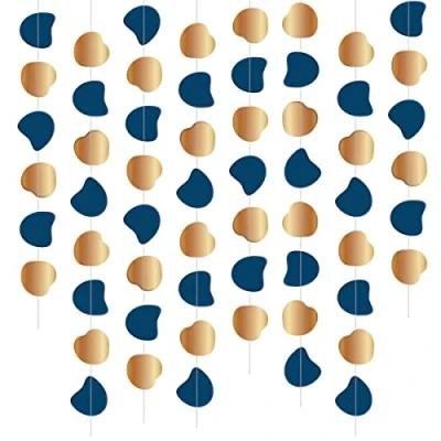Afbeelding van Folat Plafond Slingers Elegant True Blue 8 stuks