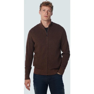 Afbeelding van No Excess Vest Zipper Bruin maat L Heren met Regular fit Pasvorm Polyester Suitable Herenkleding