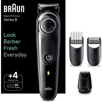 Afbeelding van Braun Baardtrimmer Series 3 BT3440 Trimmer Voor Heren met 80 minuten Gebruiksduur