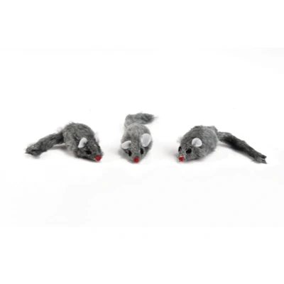 Afbeelding van Bz speelmuis wit 3 stuks
