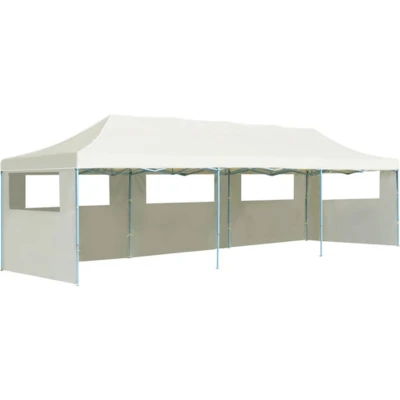Afbeelding van Vouwtent pop up met 5 zijwanden 3x9 m crème