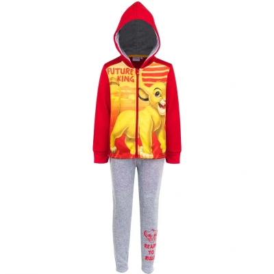 Afbeelding van Disney The Lion King Set Joggingpak / Huispak Vrijetijdspak Rood Maat 104