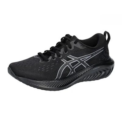 Afbeelding van Asics Gelexcite 10 Hardloopschoenen neutraal, Dames, Maat: 40.5, Black/carrier grey Kunststof/ textiel