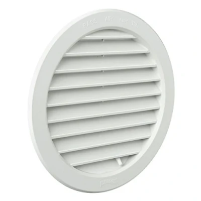 Afbeelding van La Ventilazione T16DRB Inbouwrooster, rond, van kunststof, wit, ø 190 mm