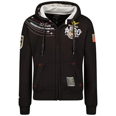 Afbeelding van Geographical Norway Heren Hoodie Jacket Faero, zwart, M