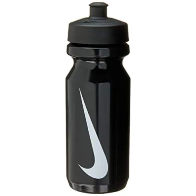 Afbeelding van Nike 9341/2 drinkfles met grote mond, zwart/wit, 650 ml
