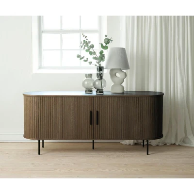 Afbeelding van Nordic Home Kelly dressoir 180 cm smoked oak Hout