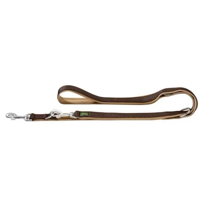 Afbeelding van Hunter Trainingslijn Neopren Nylon Bruin&amp;Caramel Hondenriem 200x1.5 cm