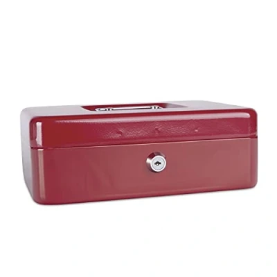 Afbeelding van Donau, Spaarpot, Geldkist voor geld, groot, 250x90x180mm, rood