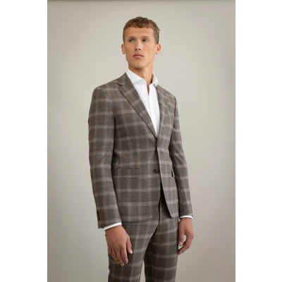 Afbeelding van Jac Hensen Kostuum Modern Fit Bruin 48