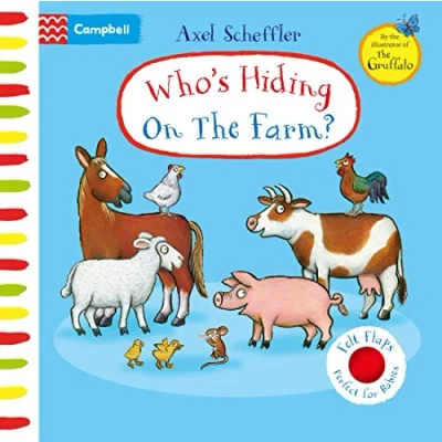 Afbeelding van Who&#039;s Hiding On The Farm?: A Felt Flaps Book