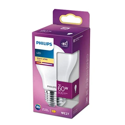 Afbeelding van Philips Lamp Glansgloeilamp LED 7 W Warm wit