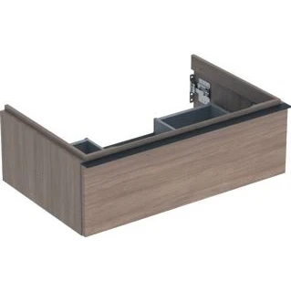 Afbeelding van Geberit iCon wastafelonderbouwkast met 1 schuiflade, eiken 740 x 247