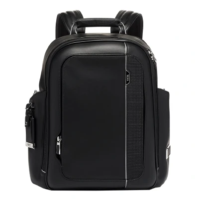 Afbeelding van Tumi Arrivé Larson Backpack black leather Laptoptas Leren tas