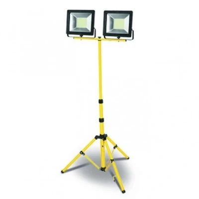 Afbeelding van Dubbel LED schijnwerper met statief IP65 2x 50W