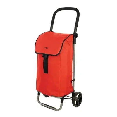 Afbeelding van Carlett Lite Style Boodschappentrolley Tasinhoud 60L 2 wielen Lichtgewicht Opvouwbaar Zwart