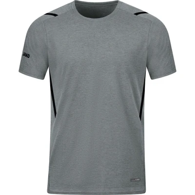 Afbeelding van T shirt Challenge Steengrijs gemeleerd/zwart / 140