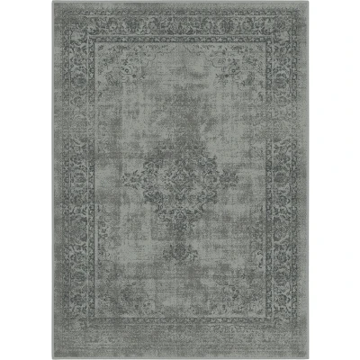 Afbeelding van Istanbul Vintage Vloerkleed Laagpolig Retro Tapijt Grijs 200x290 cm Rechthoek Polypropyleen Tapijtenloods