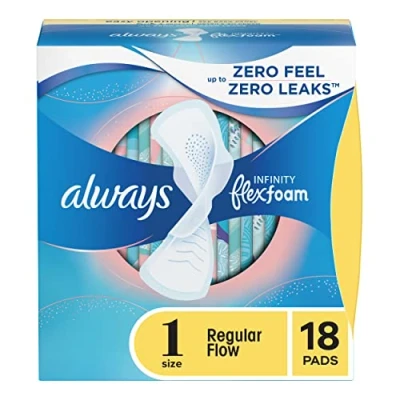 Afbeelding van Always Infinity Regular Pads met vleugels, 18 kt