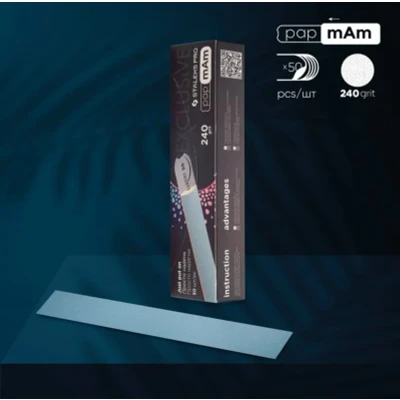 Afbeelding van Staleks Pro Exclusive 22 PapmAm Rechte Vijl Grit 240 50 Stuks (DFCX 240)