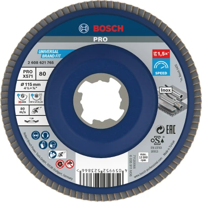 Afbeelding van Bosch Accessories 2608621765 X LOCK Lamellenschijf Diameter 115 mm 1 stuk(s)