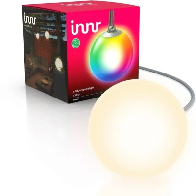 Afbeelding van Innr slimme buitenverlichting uitbreiding bol color is geschikt voor * 16 miljoen kleuren en alle wittinten Zigbee smart outdoor globe dimbaar tunable