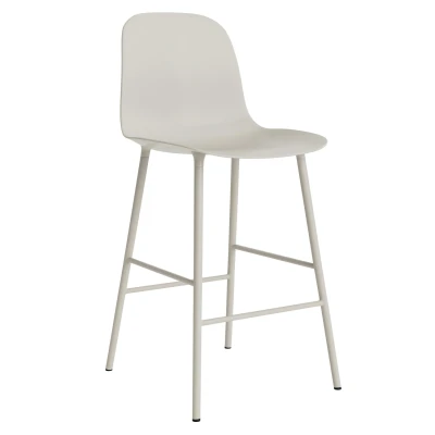 Afbeelding van Normann Copenhagen Form Bar Chair Barkruk 65cm Licht Grijs