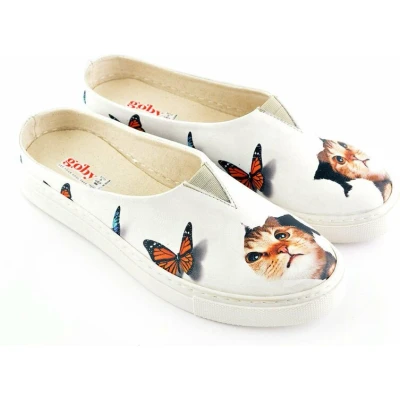Afbeelding van GOBY Cats Ballerinas Sneakers Handmade