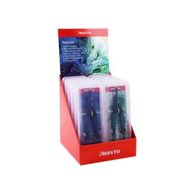 Afbeelding van Aristo snelverstelpasser Topline Art series 12 stuks in display Mystic green en Deep blue AR VD559830
