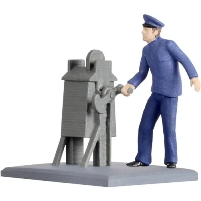 Afbeelding van Viessmann Modelltechnik 1550 H0 Spoorwegwachter figuren Geverfd, Staand