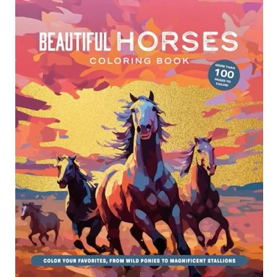 Afbeelding van Beautiful Horses Coloring Book: Color Your Favorites, from Wild Ponies to Magnificent Clydesdales