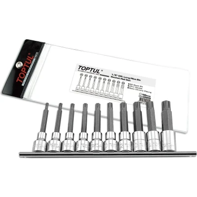 Afbeelding van RIBE doppenset TOPTUL 1/2 10Stk(M5 M6 M7 M8 M9 M10 M12 M13 M14 M16) lang