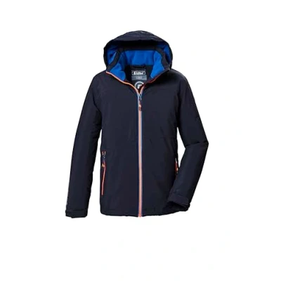 Afbeelding van killtec KOW 369 BYS JCKT, Functionele jas voor jongens, outdoorjas met capuchon, donkermarineblauw,