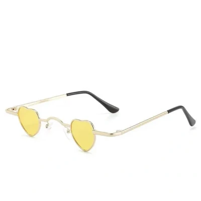 Afbeelding van Kleine Hartjes Lens Zonnebril Unisex Geel
