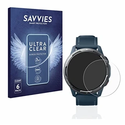 Afbeelding van Savvies Screenprotector voor Xiaomi Watch S1 Active Folie Beschermfolie transparant (6 Stuks)